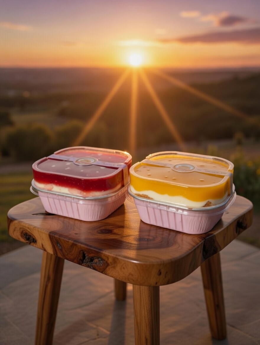 Pull-Apart Cakes at Sunset